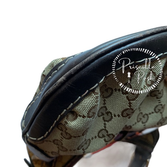 Gucci Hobo Queen Bow Gold Guccisimma Shoulder Bag GG Canvas Shoulder Bag - Picture 5 of 15